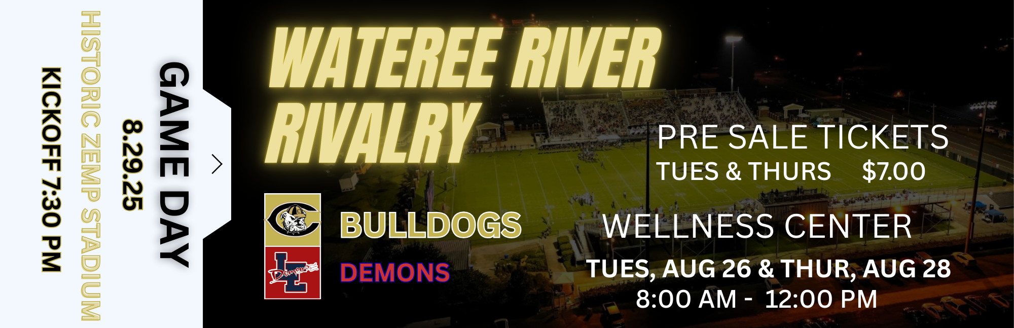 PRE SALE TICKETS FOR CAMDEN VS LE CAN BE PURCHASED THE WELLNESS